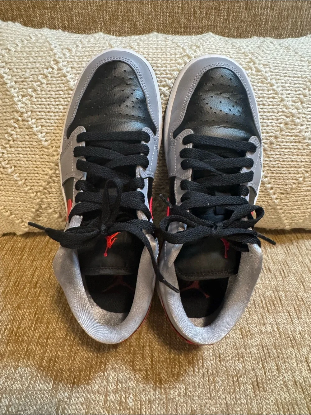 WOMENS AIR JORDAN 1 Womens Cement Fire Red FZ4183 002 SIZE 6.5
